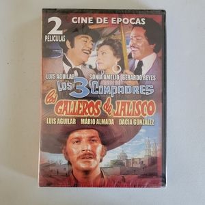 Cine De Epocas 2 Peliculas Los 3 Compadres Y Los Galleros de Jalisco DVD NEW